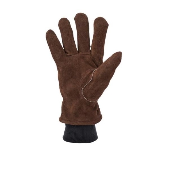 Firm Grip Large Winter Suede Leather Gloves with Insulated Fleece Liner - Picture 5 of 9